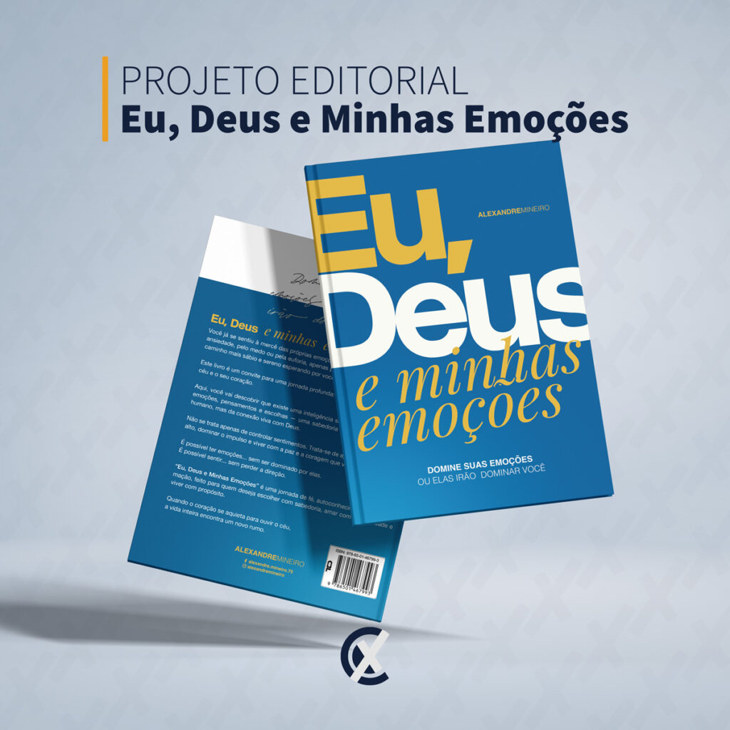 Capa do livro Eu, Deus e Minhas Emoções - Projeto Editorial
