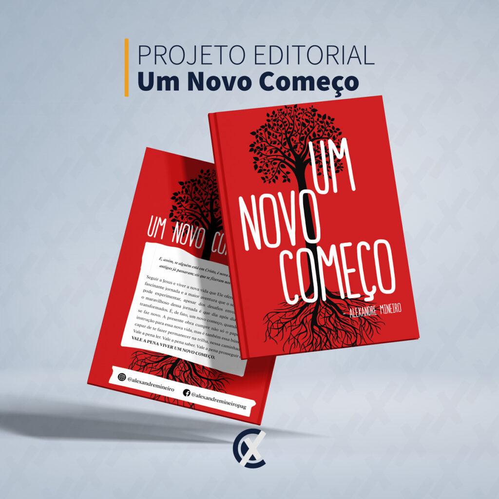 Capa do livro Um Novo Começo - Projeto Editorial